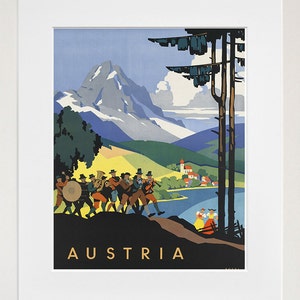Art Austria Poster Travel Print Vintage Austrian Home Decor (ZT102)