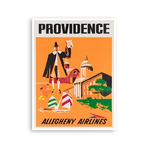Providence Travel Poster Rhode Island Art Vintage Print (XR3626)