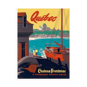 Quebec Poster Canada Travel Art Print (TR64)