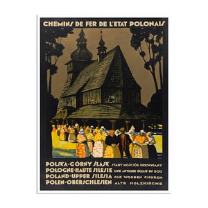 Poland Travel Poster Upper Silesia Print Vintage Polish Art (XR3667)