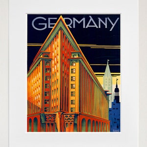 Germany Travel Poster German Art City Print (XR299)a