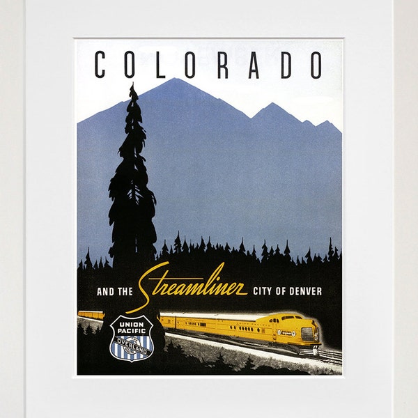 Colorado Travel Art Poster Train Print Home Decor (XR193)