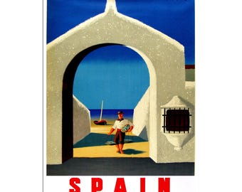 Impresión artística de España Póster de viaje español Decoración del hogar (ZT342)