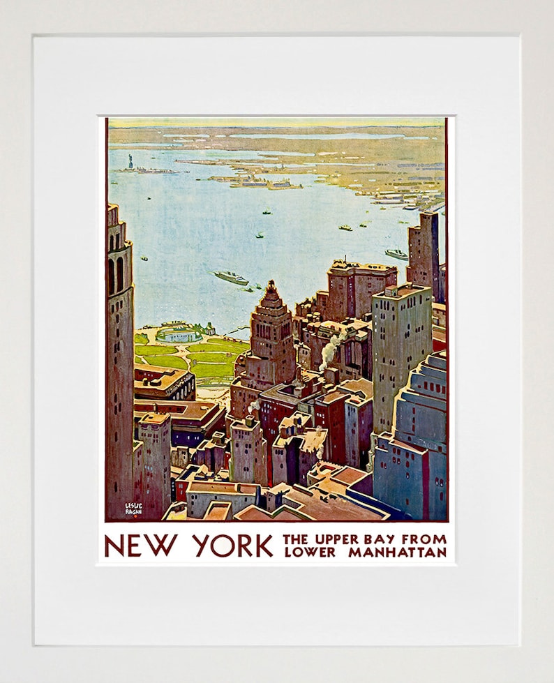New York Travel Art Print Vintage Home Decor Poster ZT137 Etsy