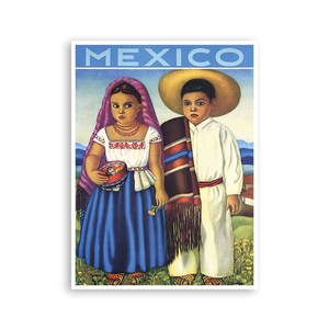 Póster de viaje a México, arte mexicano, impresión para niños (XR4273)a