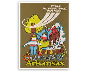 Arkansas Travel Art Retro Poster Print (XR4042)