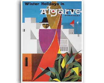 Portugal Art Algarve Travel Poster Vintage Print (XR847)a