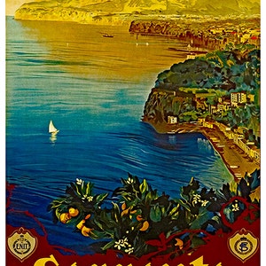 Italy Travel Poster Sorrento Decor Wall Art Print ZT269 image 3