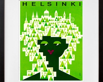 Helsinki Finland Travel Print Poster Wall Art (XR146)