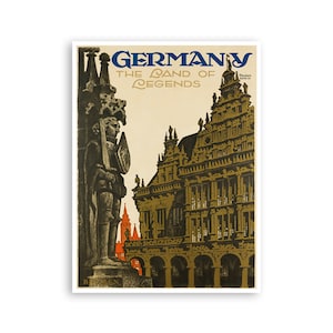 Germany Travel Poster German Art Print (XR2879)a