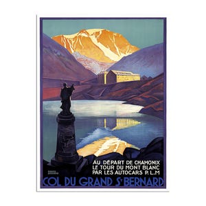 French Travel Art Chamonix Poster Print France Roger Broders (XR191)
