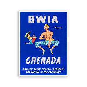 Grenada Art Caribbean Art Print Travel Poster Home Decor (XR3820)