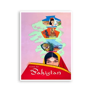 Pakistan Travel Poster Art Print Home Decor (ZT377)