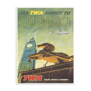 London Travel Poster Home Decor England Retro Art Print (XR722)