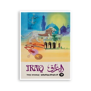 Iraq Vintage Poster Art Travel Print (XR4085)