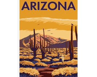 Arizona Art Travel Poster America Print Home Decor (ZT386)