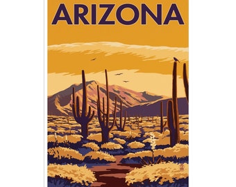 Arizona Art Travel Poster America Stampa Decorazione per la casa (ZT386)