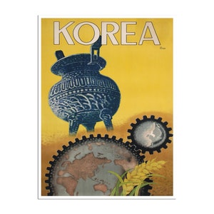 Korea Travel Poster Seoul Art Korean Print (XR4736)a