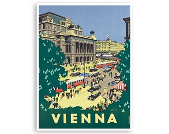 Wenen Oostenrijk Art Travel Poster Print Home Decor (XR3666)