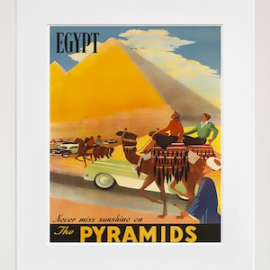 Egypt Art Vintage Travel Poster Print Home Egyptian Wall Decor (XR242)