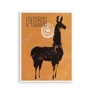 Vintage Peru Art peruanischen Druck Reise Poster Home Decor (XR4440)