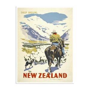 Décoration d&#39;intérieur, affiche d&#39;art néo-zélandaise (XR163)