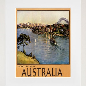 Australia Art Vintage Travel Poster Print Home Wall Decor ZT100 image 1
