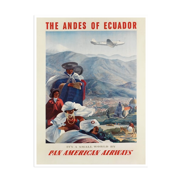 Ecuador Travel Poster Vintage South America Art Print (XR2749)