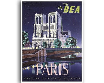 Paris Art Print French Home Decor Travel Poster (XR1007)