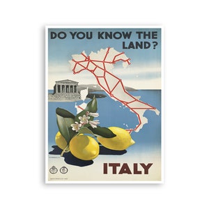 Italy Travel Poster Gift For Italian Art Print (XR4129)a