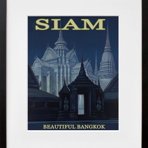 Thailand Art Print Thai Travel Poster Bangkok Home Decor (ZT277)