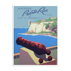 Puerto Rico Travel Poster Home Decor Wall Art Print (XR2431)