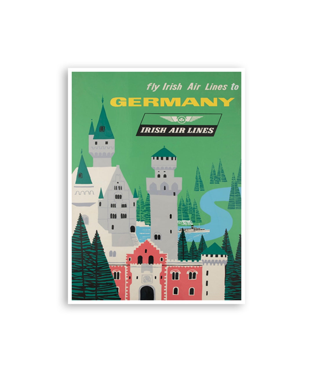 Germany Wall Art Vintage Travel Poster Print German Home Decor Etsy