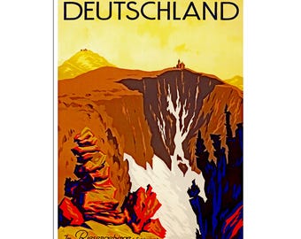 Germany Travel Art Deutschland Print German Poster (ZT306)a