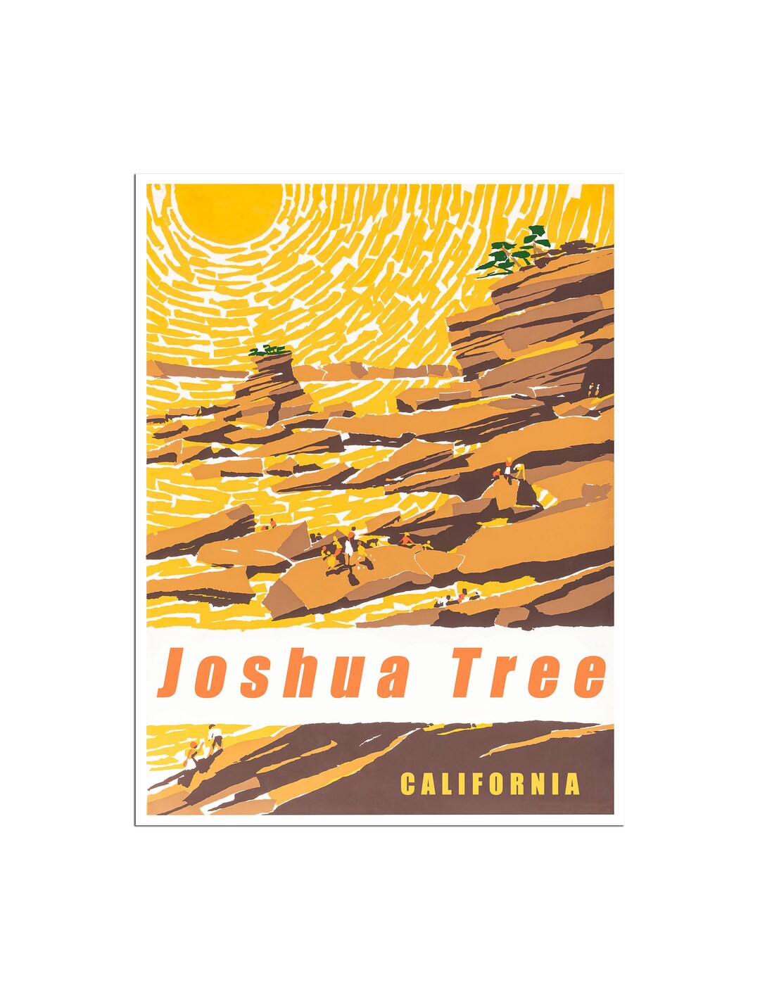 Joshua Tree Art National Park Poster California Print (xr4765)a - Etsy