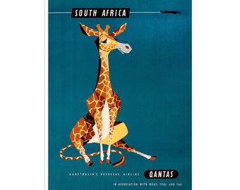 Travel Poster South Africa Art Print Vintage African Home Decor (XR1926)