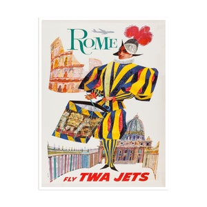 Rome Travel Art Poster Italy Print Vintage Home Decor (XR2367)