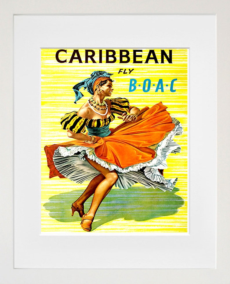 Caribbean Art Print Travel Poster Home Decor ZT305 image 2