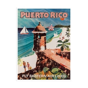 Puerto Rico Art Vintage Travel Poster Wall Print (XR2164)