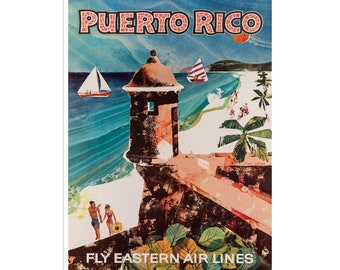 Puerto Rico Art Vintage Travel Poster Wall Print (XR2164)