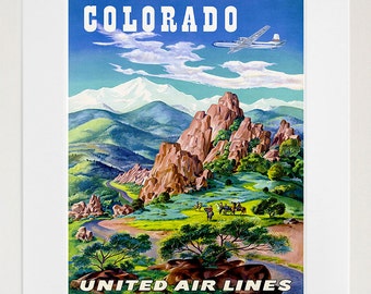 Colorado Wall Art American Print Travel Poster Home Decor (ZT663)