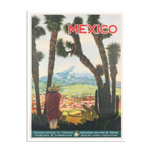 Mexico Travel Poster Mexican Wall Art Print Vintage Travel Home Decor (XR4586)