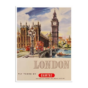 London Travel Poster England Art UK Print Vintage Tourism Ad (XR4062)