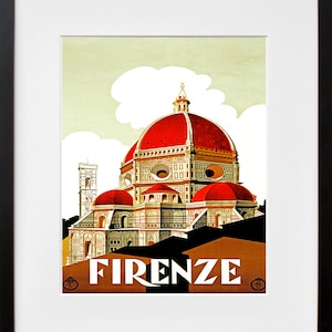 Italy Travel Poster Art Florence Tourism Print (TR34)