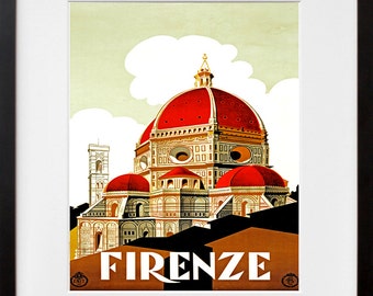 Italy Travel Poster Art Florence Tourism Print (TR34)