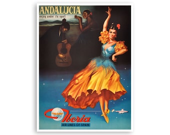 Andalusia Art Spain Travel Poster Tourism Print (XR2877)