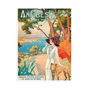 Antibes Travel Poster France Art Print French Home Decor (XR2474)