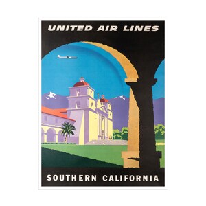 Poster di viaggio della California meridionale, stampa artistica per la casa (XR2532)