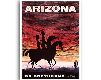 Arizona Travel Poster Home Decor Retro Wall Art Print (XR750)