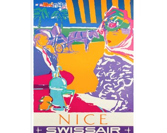 Nice France Art Poster Travel Print Vintage French Home Decor (XR2646)